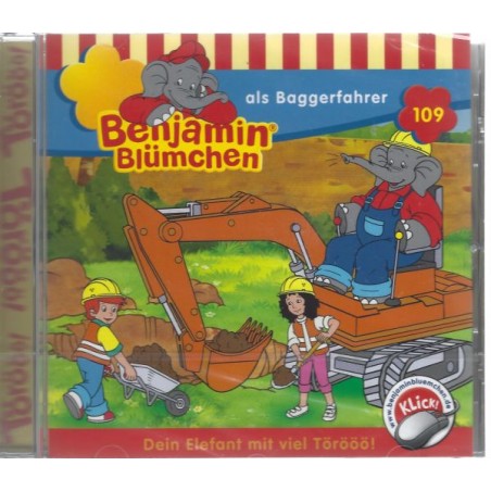 Benjamin Blümchen - Als Baggerfahrer - Folge 109 - Hörbuch - CD - Neu / OVP