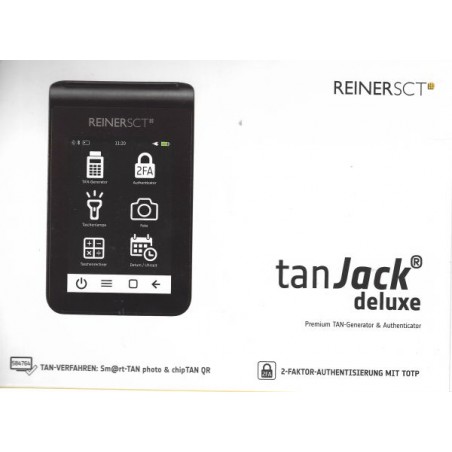 REINER SCT tanJack deluxe - Premium TAN-Generator & Authenticator - schwarz - Neu / OVP