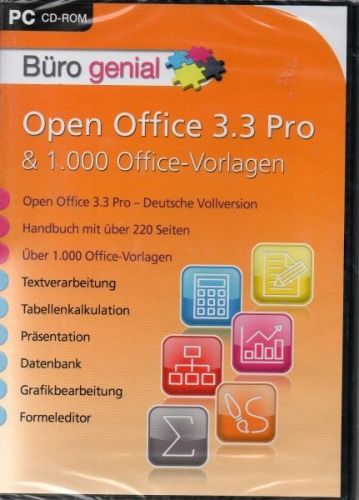Buro Genial Open Office 3 3 Pro 1 000 Office Vorlagen Neu Ovp Ebay